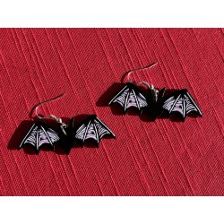 Bat dangly earrings