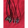 Graphite stone necklace