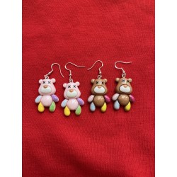 Horror bear earrings